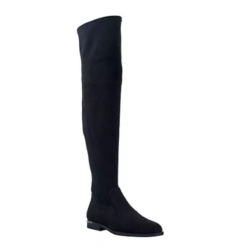 Marc Fisher Black Suede Over-the-Knee Boots